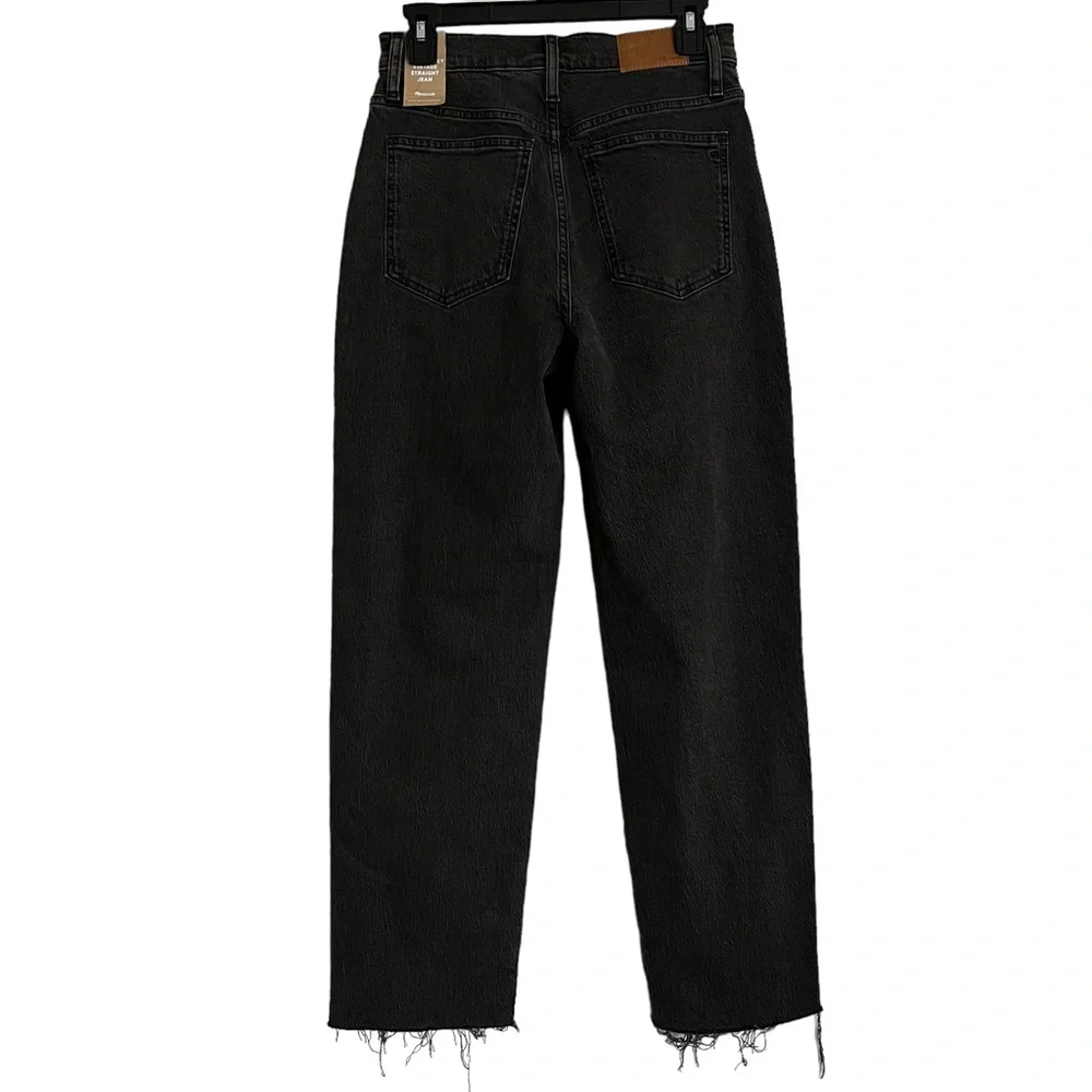Madewell | NWT The Perfect Vintage Straight Jean Size 26 in Black - Picture 5 of 8